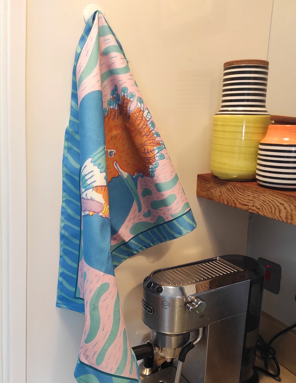 Roberto the Hoopoe Tea Towel