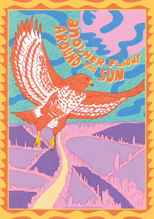 Another Flight Around the Sun - A5 Greetings Card