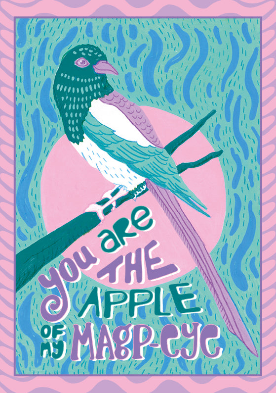You are the Apple of my Magp-eye – A5 Greetings Card