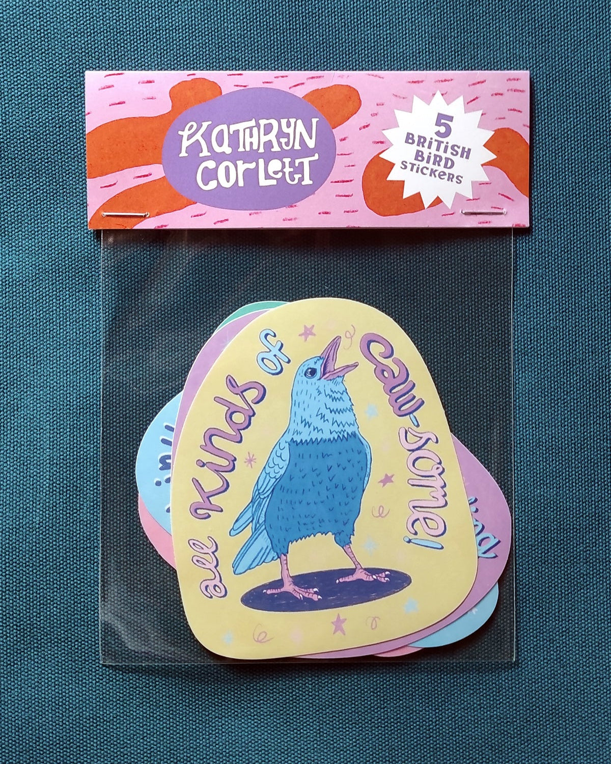 5 British Bird Sticker Pack